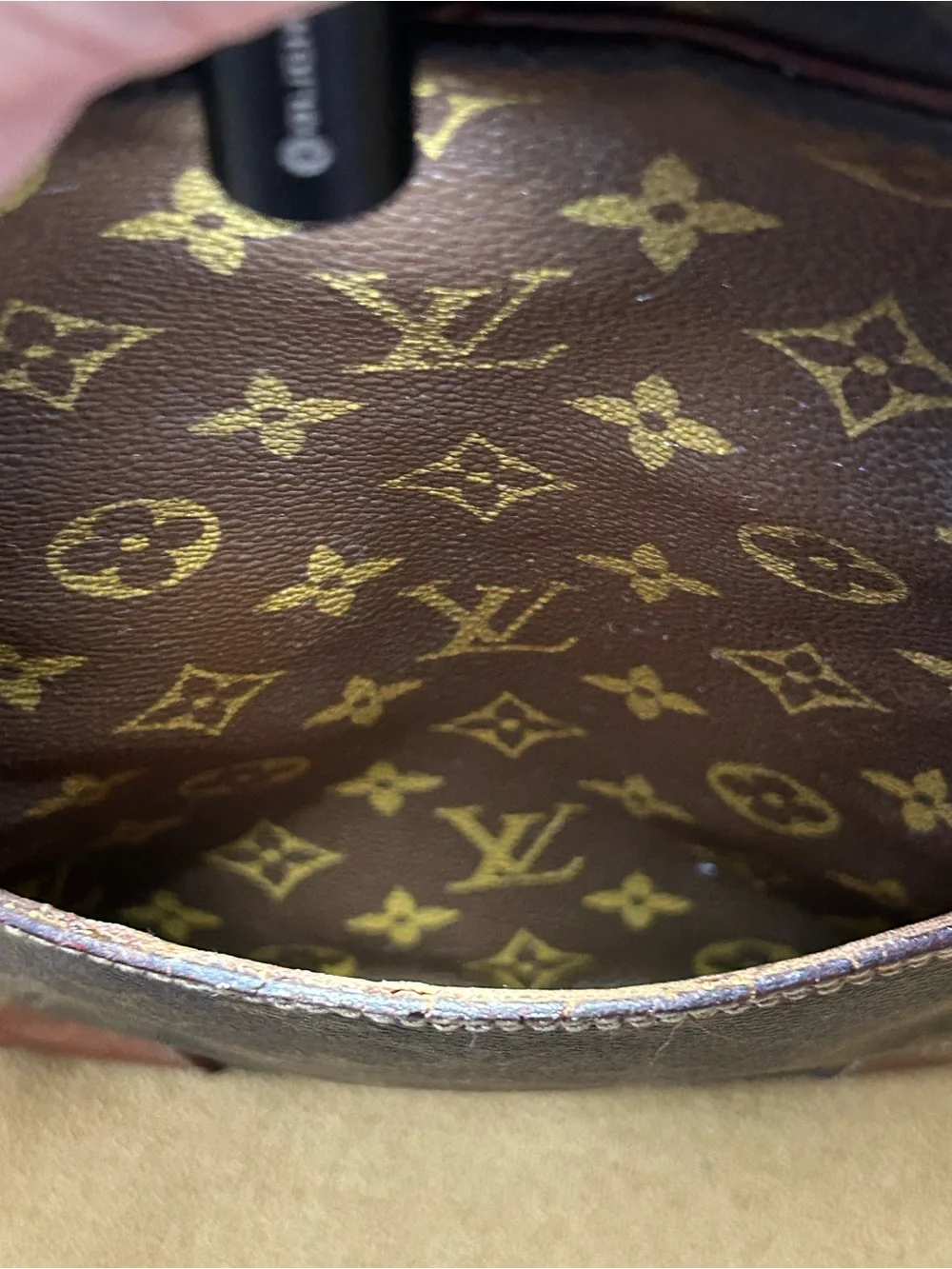 Louis Vuitton Vintage Monogram Danube MM Crossbody Bag (w/ COA)